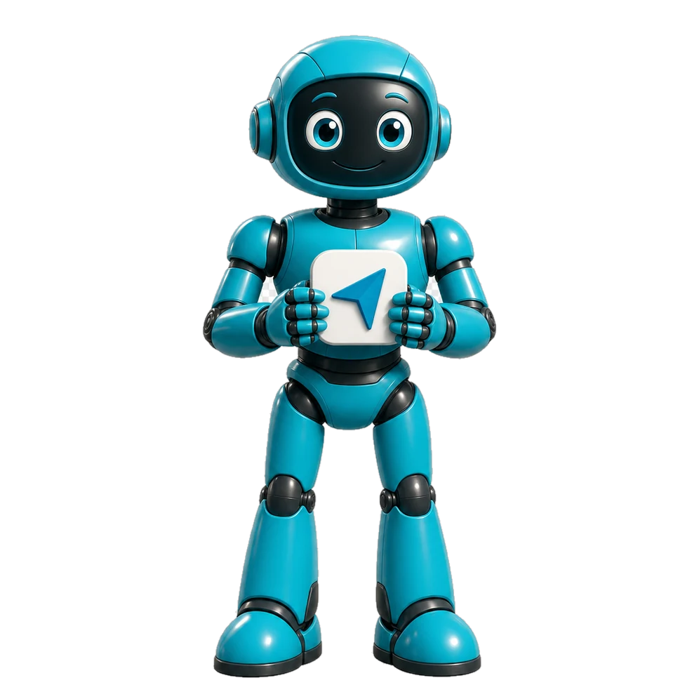 Redirect action character — a Pixar-style robot representing the redirect link action